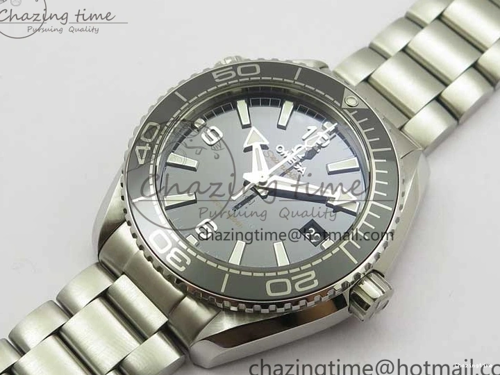 0501 Planet Ocean 39.5mm Black Ceramic Bezel SS VSF 1:1 Best Edition Black Dial on SS Bracelet A Stretchable 7890
